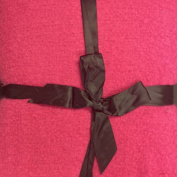 AQUA Faux Mohair Solid Throw - Picture 3 of 4